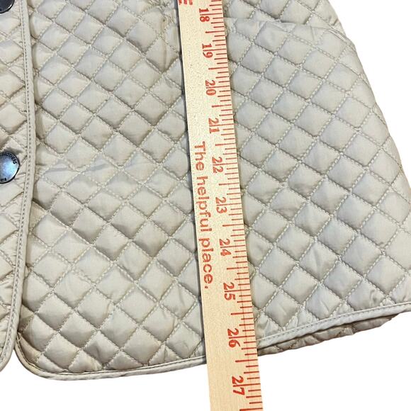 Brooks Brothers Women’s Quilted Puffer Jacket Size 2 Tan Insulated Outdoor - Picture 6 of 8